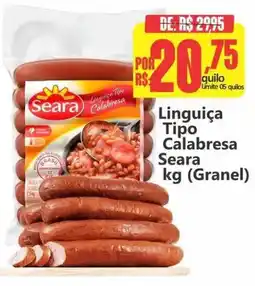 Big Supermercados Linguiça tipo calabresa seara oferta