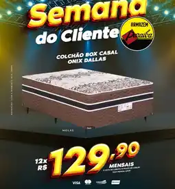 Armazém Paraíba Colchão box casal onix dallas oferta