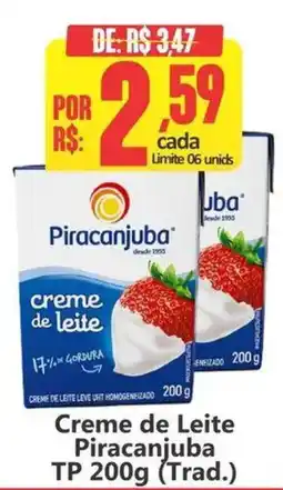 Big Supermercados Creme de Leite Piracanjuba TP oferta