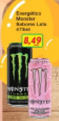 Chama Supermercados Energético monster sabora lata oferta