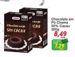Chama Supermercados Chocolate em pó 50% cacao oferta
