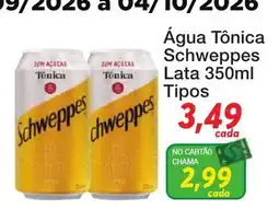 Chama Supermercados Água Tônica Schweppes oferta