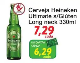 Chama Supermercados Cerveja Heineken Ultimate s/glúten oferta