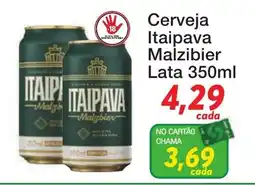 Chama Supermercados Cerveja itaipava malzbier oferta