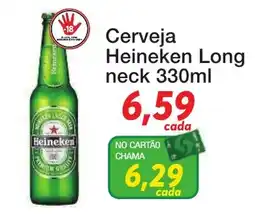 Chama Supermercados Cerveja Heineken Long neck oferta