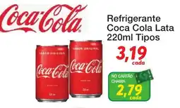 Chama Supermercados Refrigerante Coca Cola Lata oferta