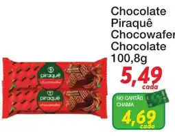 Chama Supermercados Chocolate piraquê chocowafers oferta