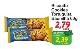 Chama Supermercados Biscoito cookies tortuguita baunilha oferta