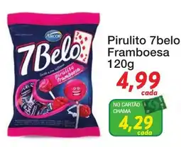 Chama Supermercados pirulito 7belo framboesa oferta