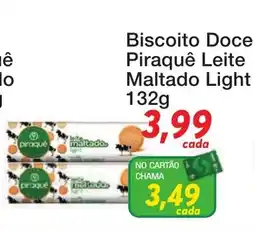 Chama Supermercados Biscoito Doce Piraquê Leite Maltado Light oferta