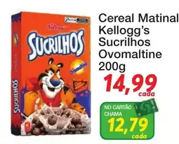 Chama Supermercados Cereal Matinal Kellogg's Sucrilhos Ovomaltine oferta