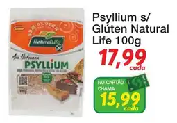 Chama Supermercados Psyllium s/ Glúten Natural Life oferta