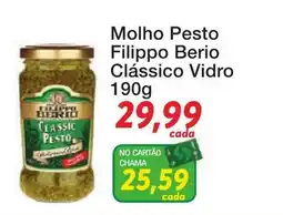 Chama Supermercados molho pesto filippo berio clássico vidro oferta