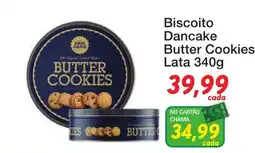 Chama Supermercados Biscoito Dancake Butter Cookies oferta