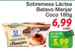 Chama Supermercados Sobremesa Láctea Batavo Manjar Coco oferta