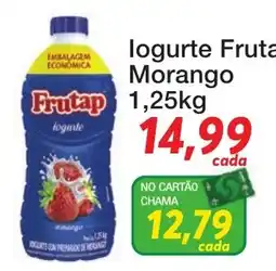 Chama Supermercados logurte fruta morango oferta