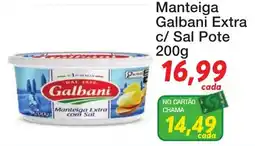 Chama Supermercados Manteiga Galbani Extra c/ Sal Pote oferta