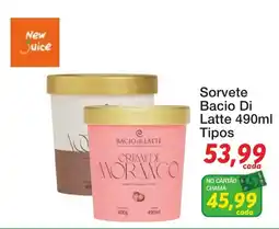 Chama Supermercados Sorvete Bacio Di Latte oferta