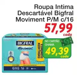 Chama Supermercados roupa íntima descartável bigfral movement oferta