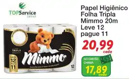 Chama Supermercados Papel Higiênico Folha Tripla Mimmo 20m oferta