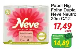 Chama Supermercados Papel Hig Folha Dupla Neve Neutro oferta