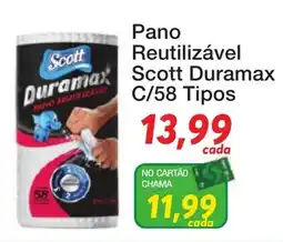 Chama Supermercados Pano reutilizável scott duramax c/58 tipos oferta