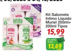 Chama Supermercados Kit Sabonete Intimo Liquido Muriel oferta
