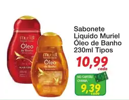 Chama Supermercados Sabonete liquido muriel óleo de banho oferta