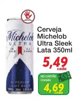 Chama Supermercados Cerveja michelob ultra sleek oferta
