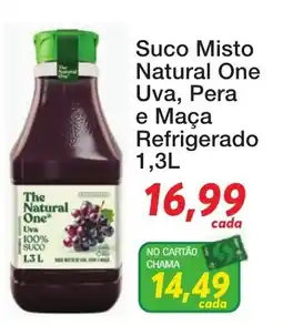 Chama Supermercados Suco Misto Natural One Uva, Pera e Maça oferta