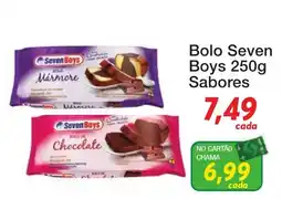 Chama Supermercados Bolo Seven Boys Sabores oferta