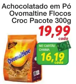 Chama Supermercados Achocolatado em Pó Ovomaltine Flocos Croc oferta