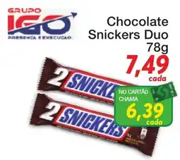 Chama Supermercados Chocolate Snickers Duo oferta
