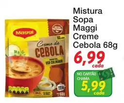 Chama Supermercados Mistura sopa maggi creme cebola oferta