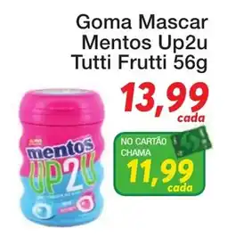 Chama Supermercados Goma Mascar Mentos Up2u Tutti Frutti oferta