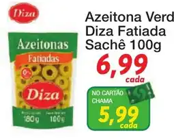Chama Supermercados Azeitona verde diza fatiada oferta