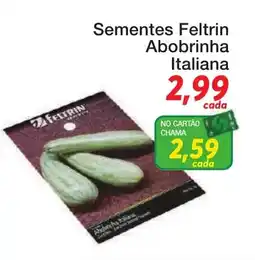 Chama Supermercados Sementes Feltrin Abobrinha Italiana oferta