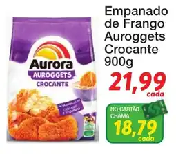 Chama Supermercados Empanado de Frango Auroggets Crocante oferta