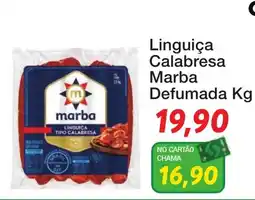 Chama Supermercados Linguiça calabresa marba defumada oferta