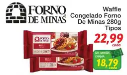 Chama Supermercados Waffle Congelado Forno De Minas oferta