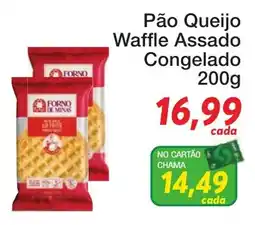 Chama Supermercados Pão Queijo Waffle Assado Congelado oferta