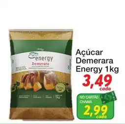 Chama Supermercados Açúcar Demerara Energy oferta