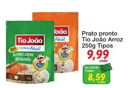Chama Supermercados Prato pronto Tio João Arroz oferta