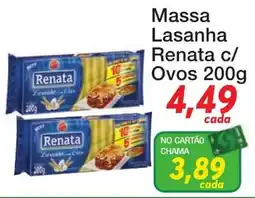 Chama Supermercados Massa lasanha renata c/ ovos oferta