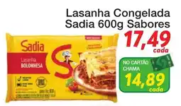 Chama Supermercados Lasanha Congelada Sadia Sabor oferta