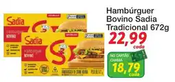 Chama Supermercados Hambúrguer bovino sadia tradicional oferta