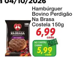 Chama Supermercados Hambúrguer Bovino Perdigão Na Brasa oferta