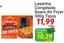 Chama Supermercados Lasanha congelada seara air fryer oferta