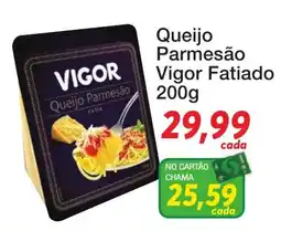 Chama Supermercados Queijo Parmesão Vigor Fatiado oferta