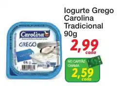 Chama Supermercados Iogurte grego carolina tradicional oferta
